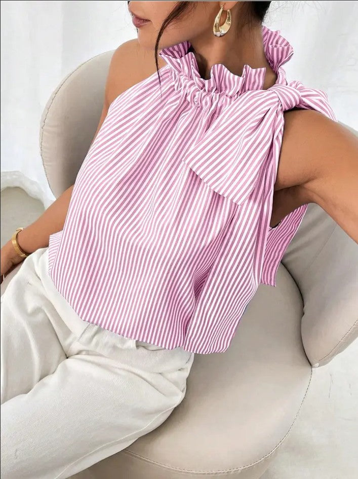 Striped Halter Top